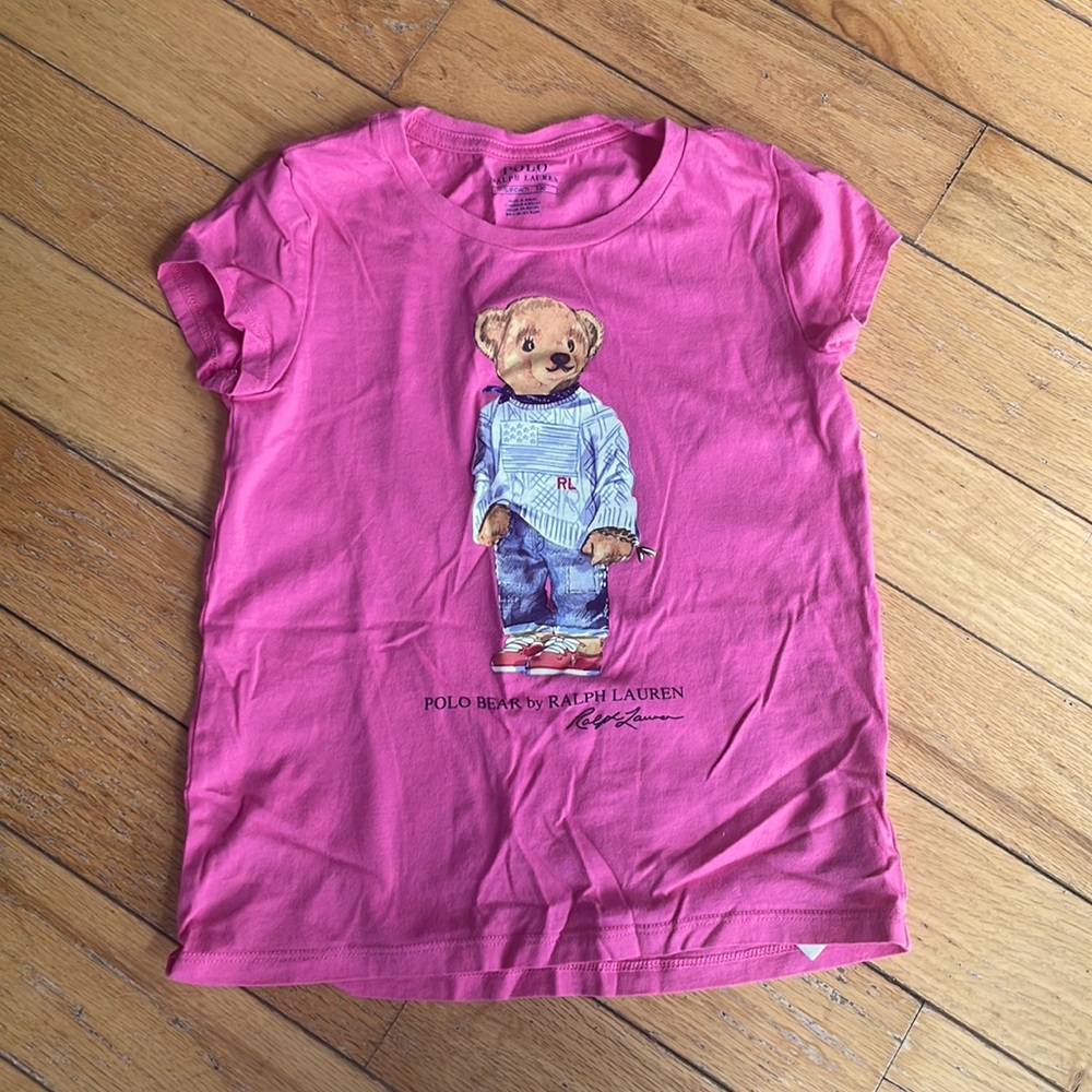 Polo Ralph Lauren girls small polo bear tshirt